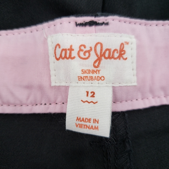 NWT Cat & Jack Girls School Uniform Pants Size 12 - Two Pack Ebony - Picture 4 of 8